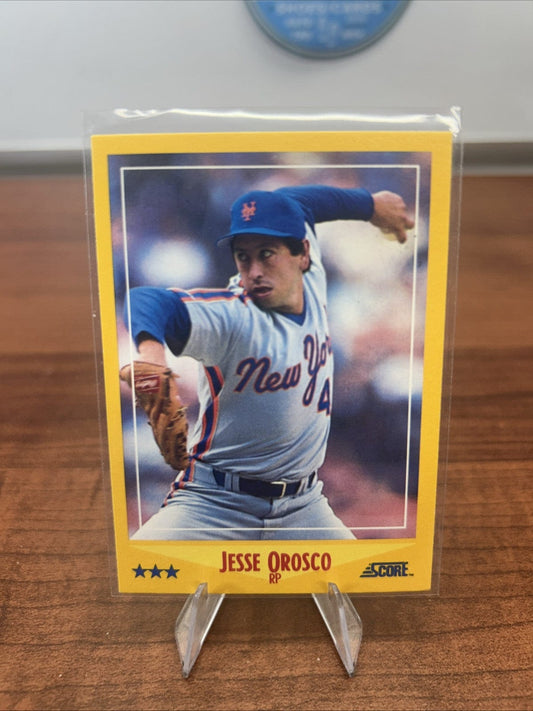 Cheap Sneaks Footwear/Sports Cards Baseball Card 1988 Score # 495 - Jesse Orosco - New York Mets