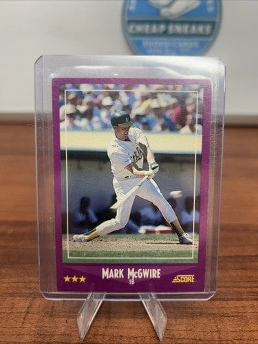 Cheap Sneaks Footwear/Sports Cards Baseball Card 1988 Score #5 MARK MCGWIRE Oakland Athletics MLB Baseball HOF