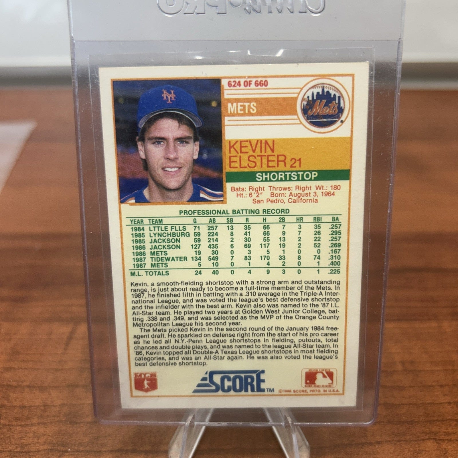 Cheap Sneaks Footwear/Sports Cards Baseball Card 1988 Score Rookie Prospect Kevin Elster Card # 624