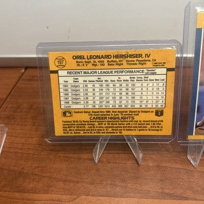 Cheap Sneaks Footwear/Sports Cards Baseball Card 1989 Donruss #197 Orel Hershiser Los Angeles Dodgers