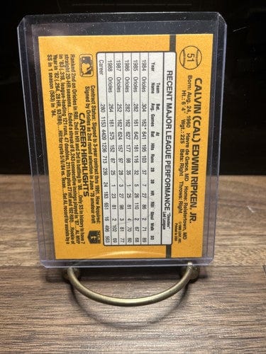 Cheap Sneaks Footwear/Sports Cards Baseball Card 1989 Donruss CAL RIPKEN Jr Baltimore Orioles Baseball Card #51 MINT