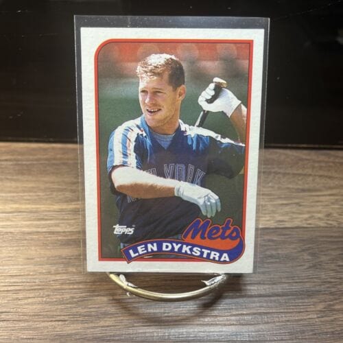 Cheap Sneaks Footwear/Sports Cards Baseball Card 1989 Topps #435 Len Dykstra New York Mets