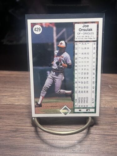 Cheap Sneaks Footwear/Sports Cards Baseball Card 1989 Upper Deck #429 Joe Orsulak Baltimore Orioles