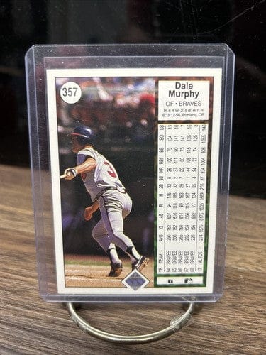 Cheap Sneaks Footwear/Sports Cards Baseball Card 1989 Upper Deck DALE MURPHY Atlanta Braves MLB Baseball Corrected Card