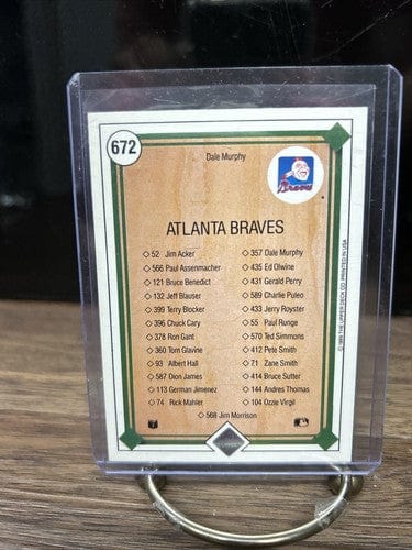 Cheap Sneaks Footwear/Sports Cards Baseball Card 1989 Upper Deck DALE MURPHY Collector's Choice BRAVES #672