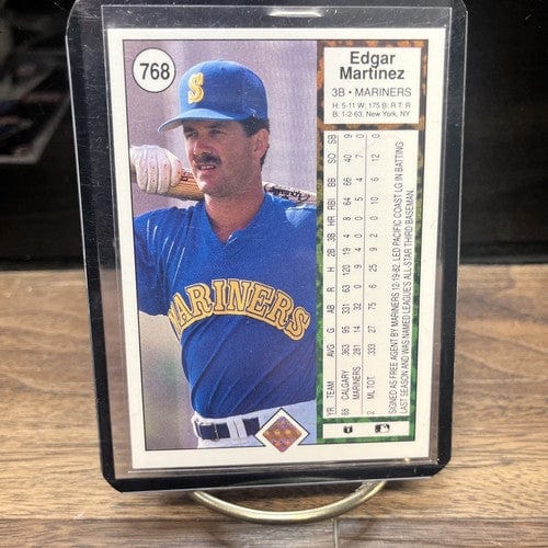Cheap Sneaks Footwear/Sports Cards Baseball Card 1989 Upper Deck Edgar Martinez Baseball Card #768 Seattle Mariners HOF