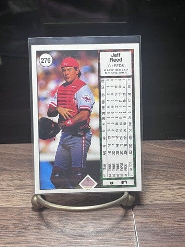 Cheap Sneaks Footwear/Sports Cards Baseball Card 1989 Upper Deck  Jeff Reed C Cincinnati Reds Card #276