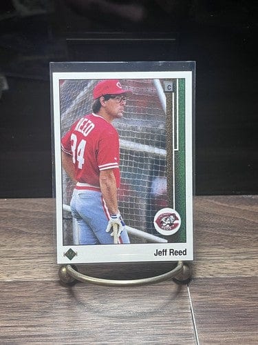 Cheap Sneaks Footwear/Sports Cards Baseball Card 1989 Upper Deck  Jeff Reed C Cincinnati Reds Card #276
