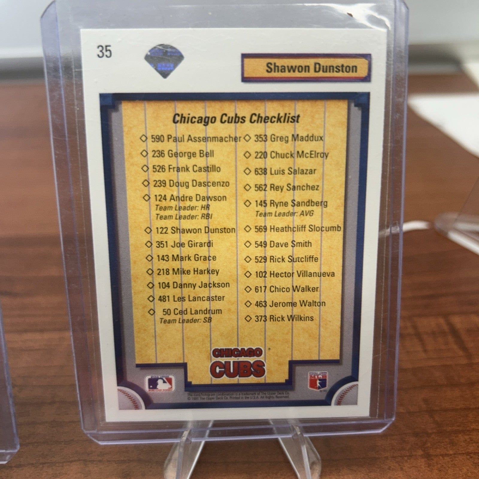 Cheap Sneaks Footwear/Sports Cards Baseball Card 1989 Upper Deck Shawon Dunston Chicago Cubs #107 + Bonus Card