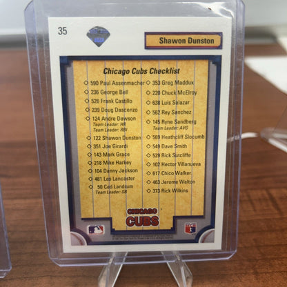 Cheap Sneaks Footwear/Sports Cards Baseball Card 1989 Upper Deck Shawon Dunston Chicago Cubs #107 + Bonus Card