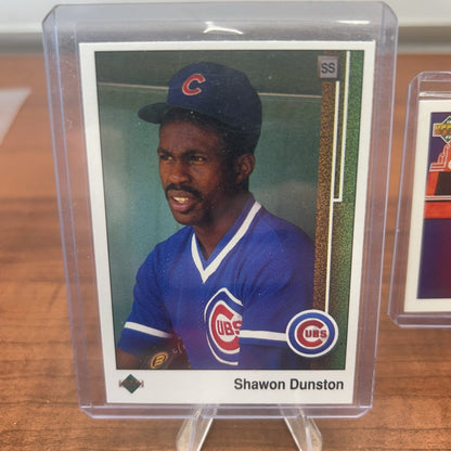 Cheap Sneaks Footwear/Sports Cards Baseball Card 1989 Upper Deck Shawon Dunston Chicago Cubs #107 + Bonus Card