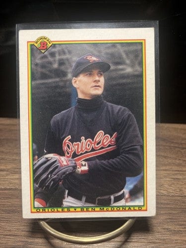 Cheap Sneaks Footwear/Sports Cards Baseball Card 1990 BOWMAN BEN MCDONALD RC BALTIMORE ORIOLES #243 Rookie Card
