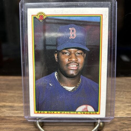 Cheap Sneaks Footwear/Sports Cards Baseball Card 1990 Bowman Maurice Vaughn Rookie Boston Red Sox #275