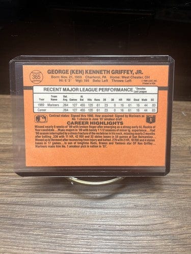 Cheap Sneaks Footwear/Sports Cards Baseball Card 1990 Donruss  #365 Ken Griffey Jr. Seattle Mariners