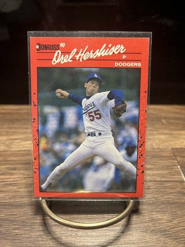 Cheap Sneaks Footwear/Sports Cards Baseball Card 1990 Donruss Baseball Card Orel Hershiser #197 Los Angeles Dodgers MLB
