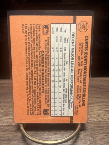 Cheap Sneaks Footwear/Sports Cards Baseball Card 1990 Donruss Curt Schilling Baltimore Orioles #667