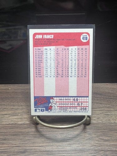 Cheap Sneaks Footwear/Sports Cards Baseball Card 1990 Fleer John Franco Baseball Card Cincinnati Reds Baseball MLB #419