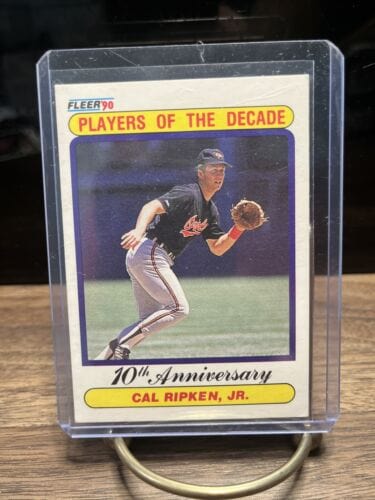 Cheap Sneaks Footwear/Sports Cards Baseball Card 1990 Fleer - Players of the Decade #624 Cal Ripken Jr.