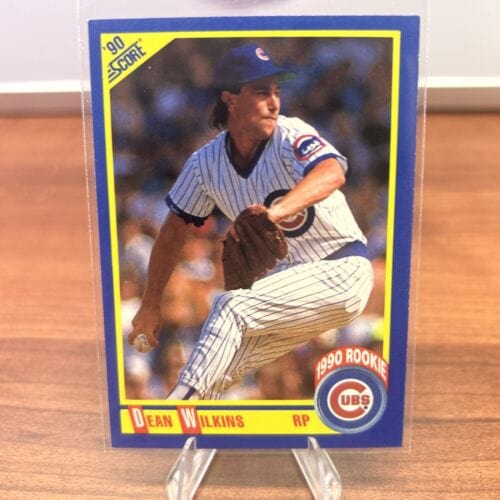 Cheap Sneaks Footwear/Sports Cards Baseball Card 1990 Score #630 DEAN WILKINS RC Chicago Cubs Rookie