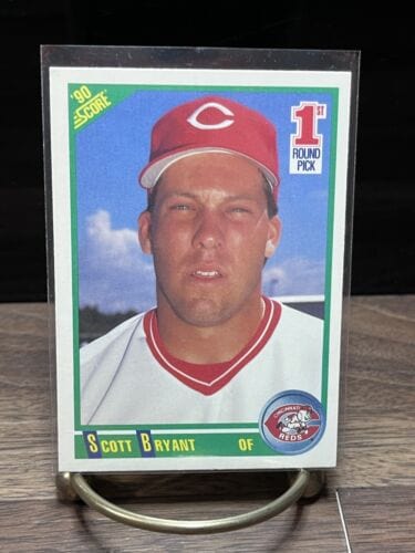 Cheap Sneaks Footwear/Sports Cards Baseball Card 1990  Score #667 Scott Bryant OF Rookie Card Cincinnati Reds