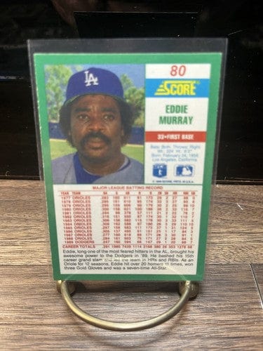 Cheap Sneaks Footwear/Sports Cards Baseball Card 1990 Score Eddie Murray card #80 Los Angeles Dodgers Baseball