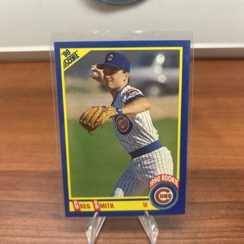 Cheap Sneaks Footwear/Sports Cards Baseball Card 1990 Score Greg Smith Rookie Chicago Cubs #614