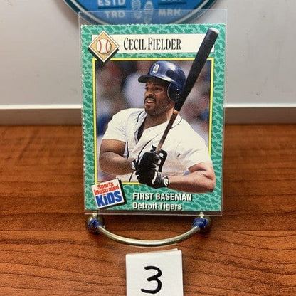 Cheap Sneaks Footwear/Sports Cards Baseball Card 1990 Sports Illustrated for Kids #205 Cecil Fielder Detroit Tigers (3)