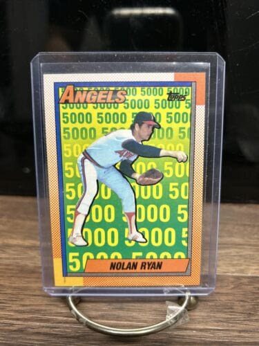 Cheap Sneaks Footwear/Sports Cards Baseball Card 1990 Topps #3 - Nolan Ryan, "5000 Strikeouts" (Angels)