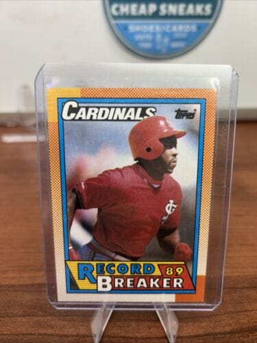 Cheap Sneaks Footwear/Sports Cards Baseball Card 1990 Topps #6 Vince Coleman St. Louis Cardinals 1989 Record Breaker