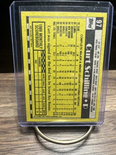 Cheap Sneaks Footwear/Sports Cards Baseball Card 1990  Topps Curt Schilling Rookie RC #97 Baltimore Orioles Baseball Ca
