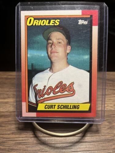 Cheap Sneaks Footwear/Sports Cards Baseball Card 1990  Topps Curt Schilling Rookie RC #97 Baltimore Orioles Baseball Ca