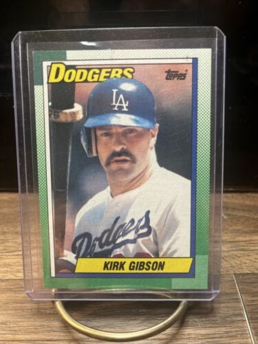 Cheap Sneaks Footwear/Sports Cards Baseball Card 1990 Topps Kirk Gibson Los Angeles Dodgers Baseball Card #150
