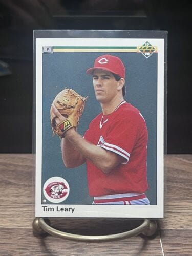 Cheap Sneaks Footwear/Sports Cards Baseball Card 1990 Upper Deck #662 TIM LEARY Cincinnati Reds