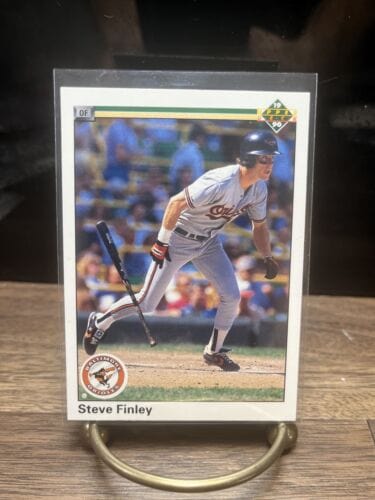 Cheap Sneaks Footwear/Sports Cards Baseball Card 1990 Upper Deck Steve Finley RC #602 Baltimore Orioles Rookie