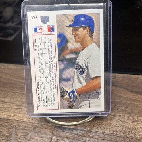 Cheap Sneaks Footwear/Sports Cards Baseball Card 1990 Upper Deck Tino Martinez #37 Seattle Mariners RC Rookie MLB baseb