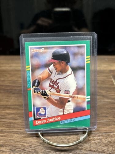 Cheap Sneaks Footwear/Sports Cards Baseball Card 1991 Donruss Baseball Dave Justice #548 Set Break NM-MT