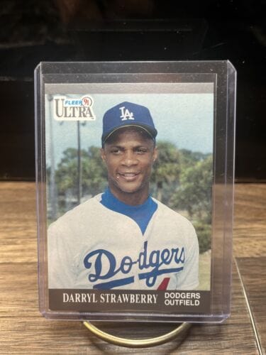 Cheap Sneaks Footwear/Sports Cards Baseball Card 1991 Fleer Ultra Baseball Card #171 Darryl Strawberry Dodgers Outfield