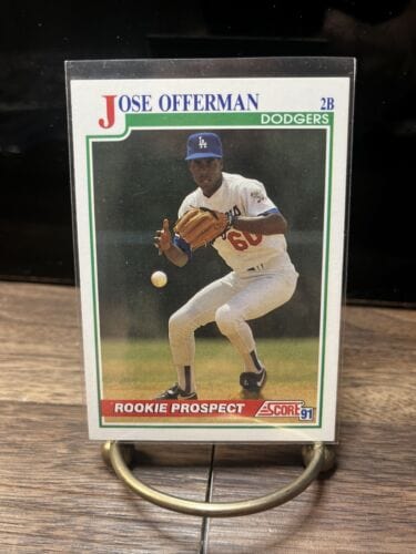 Cheap Sneaks Footwear/Sports Cards Baseball Card 1991 SCORE JOSE OFFERMAN LOS ANGELES DODGERS #343 ROOKIE PROSPECT