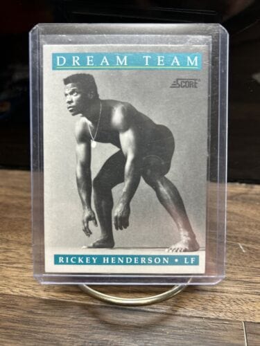 Cheap Sneaks Footwear/Sports Cards Baseball Card 1991 Score Rickey Henderson Dream Team  Oakland Athletics #890 DT 10 o