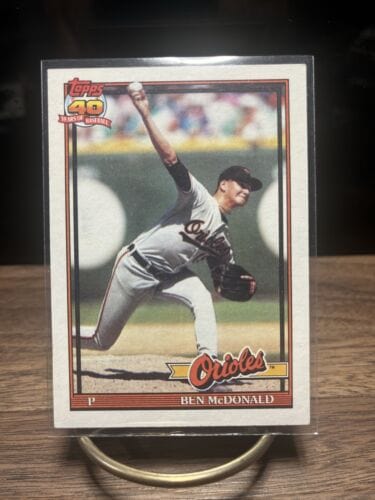 Cheap Sneaks Footwear/Sports Cards Baseball Card 1991 topps 40 years of baseball Ben McDonald #497 Orioles