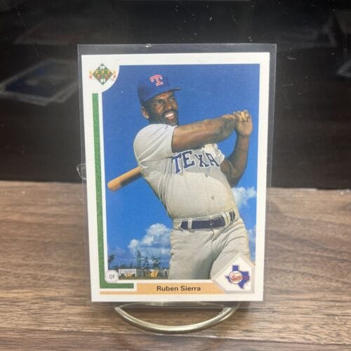 Cheap Sneaks Footwear/Sports Cards Baseball Card 1991 Upper Deck #455 Ruben Sierra Texas Rangers MLB Baseball Card