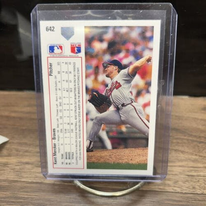Cheap Sneaks Footwear/Sports Cards Baseball Card 1991 Upper Deck #642 Kent Mercker Braves