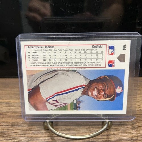 Cheap Sneaks Footwear/Sports Cards Baseball Card 1991 Upper Deck Baseball # 764 Albert Belle Cleveland Indians