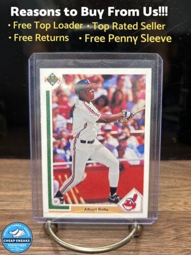 Cheap Sneaks Footwear/Sports Cards Baseball Card 1991 Upper Deck Baseball # 764 Albert Belle Cleveland Indians