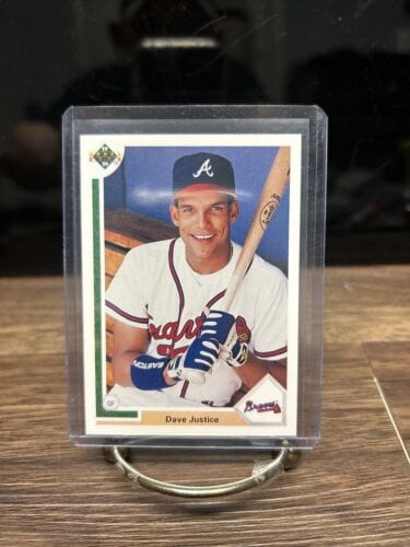 Cheap Sneaks Footwear/Sports Cards Baseball Card 1991 Upper Deck  Baseball Card #363 Dave Justice   Atlanta Braves