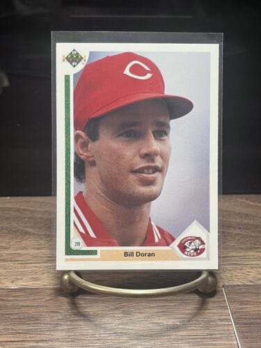 Cheap Sneaks Footwear/Sports Cards Baseball Card 1991 Upper Deck Bill Doran 2B Cincinnati Reds Baseball Card #398