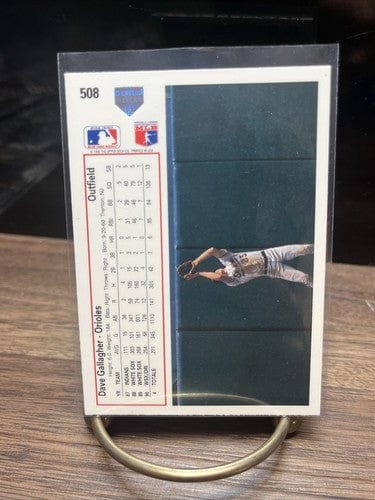 Cheap Sneaks Footwear/Sports Cards Baseball Card 1991 Upper Deck Dave Gallagher Baltimore Orioles #508