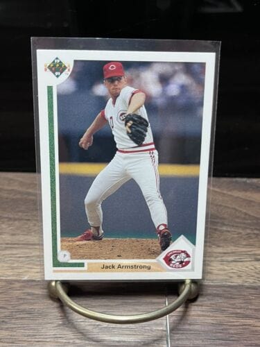Cheap Sneaks Footwear/Sports Cards Baseball Card 1991 Upper Deck Jack Armstrong P Cincinnati Reds Baseball Card #373