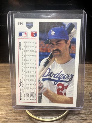Cheap Sneaks Footwear/Sports Cards Baseball Card 1991 Upper Deck Kirk Gibson #634 Los Angeles Dodgers Baseball ⚾️