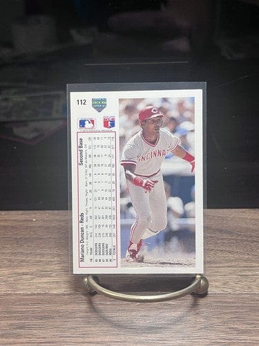 Cheap Sneaks Footwear/Sports Cards Baseball Card 1991 Upper Deck Mariano Duncan 2B Cincinnati Reds Baseball Card #112